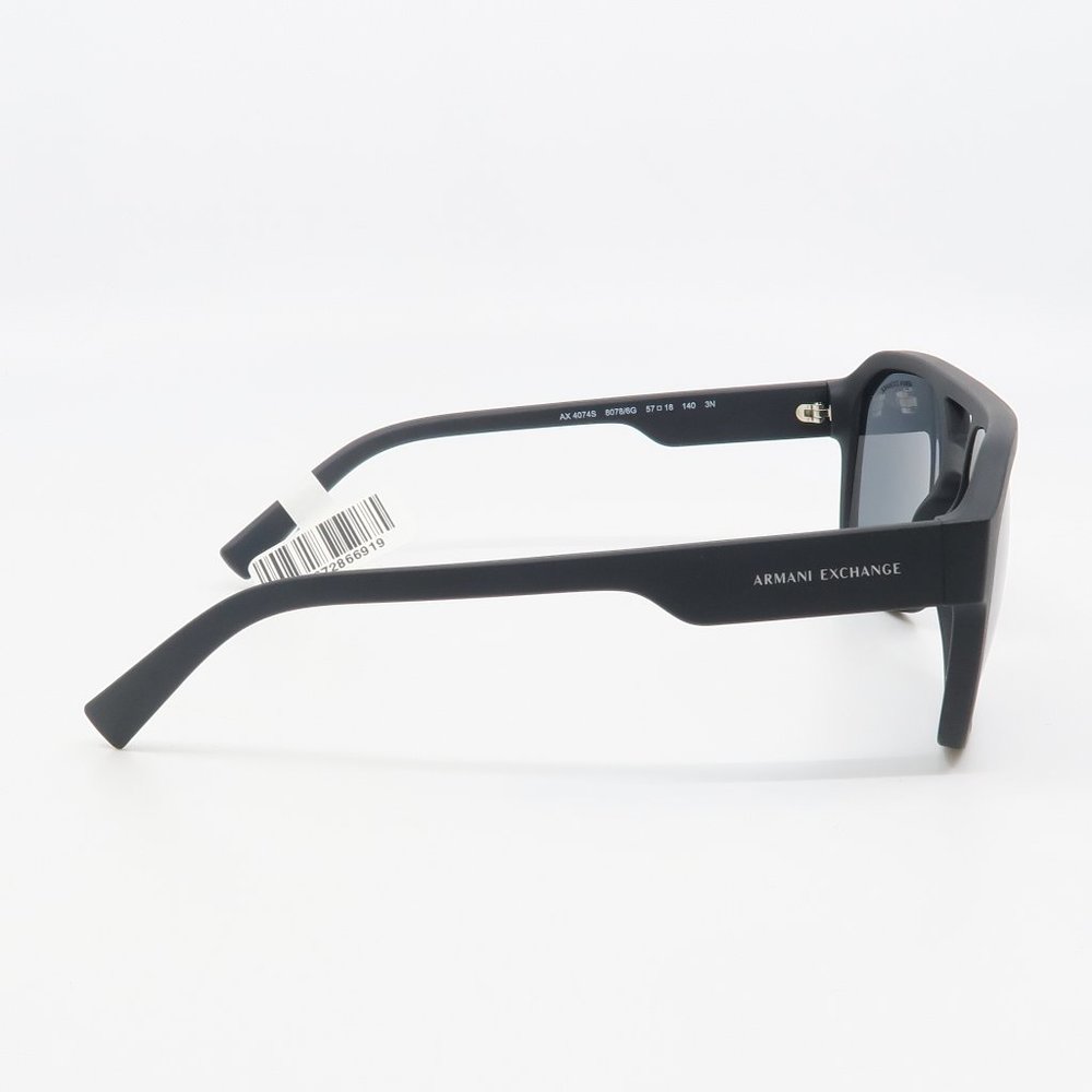AX 4074S 8078/6G Armani Exchange Matte Black Sun - Picture 4 of 6